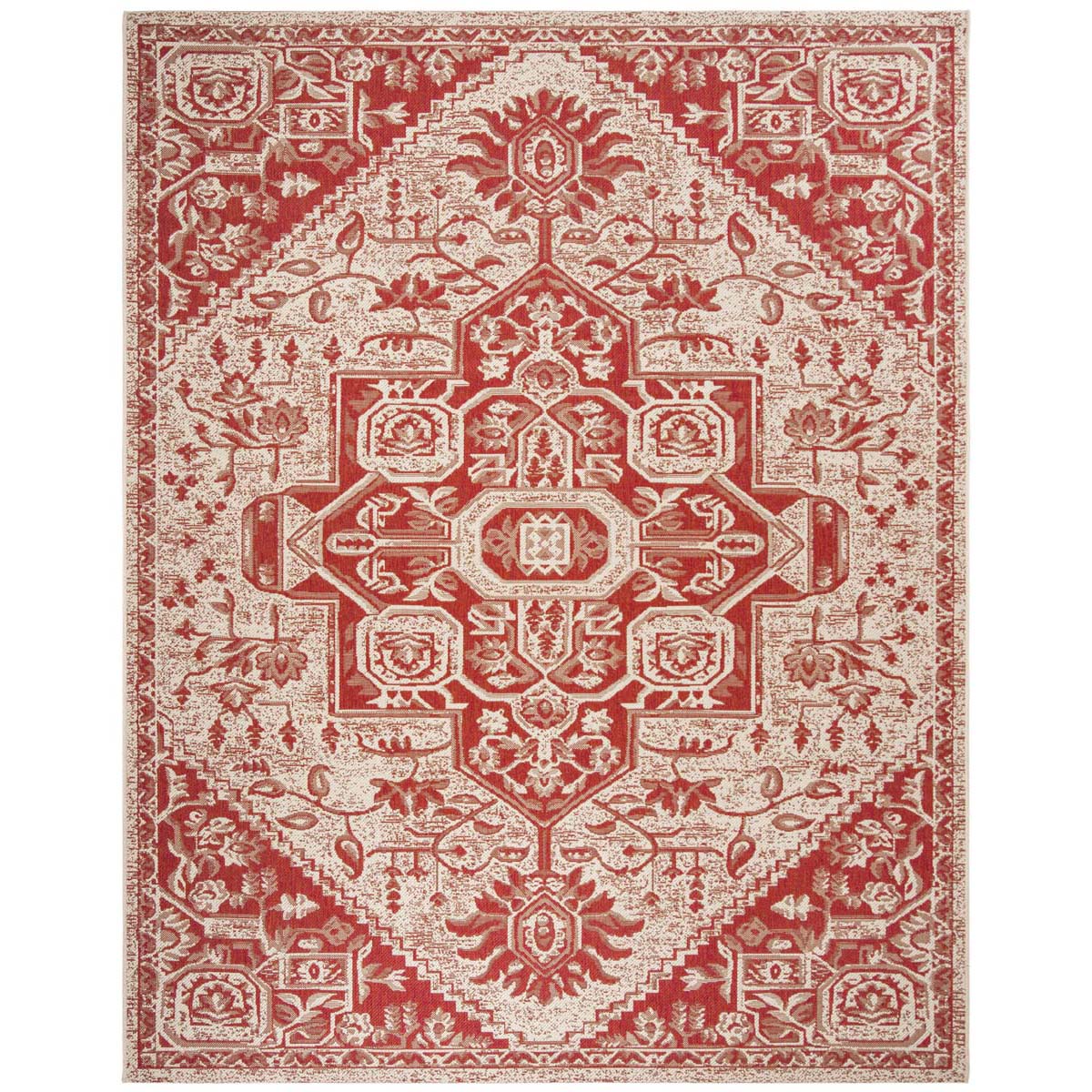 Safavieh Linden 100 138 Rug, LND138 - Red / Creme