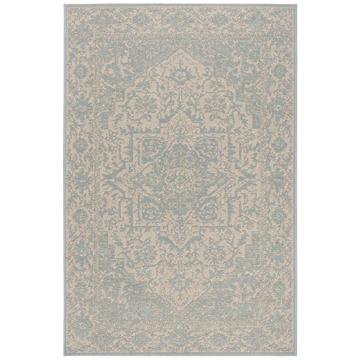 Safavieh Linden 100 139 Rug, LND139 - Cream / Aqua