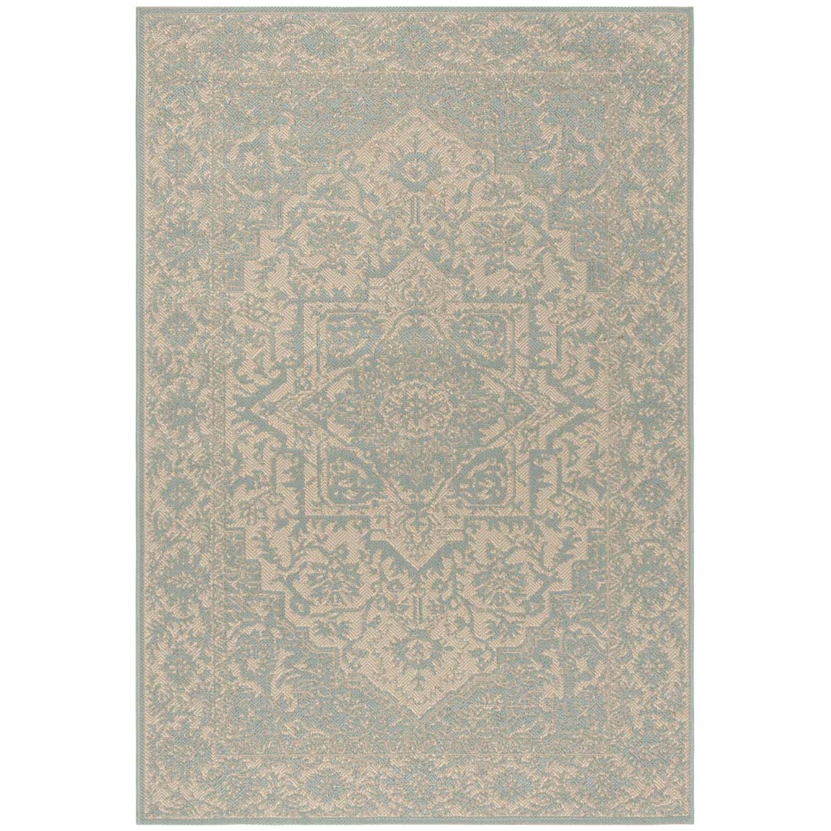 Safavieh Linden 100 139 Rug, LND139 - Cream / Aqua