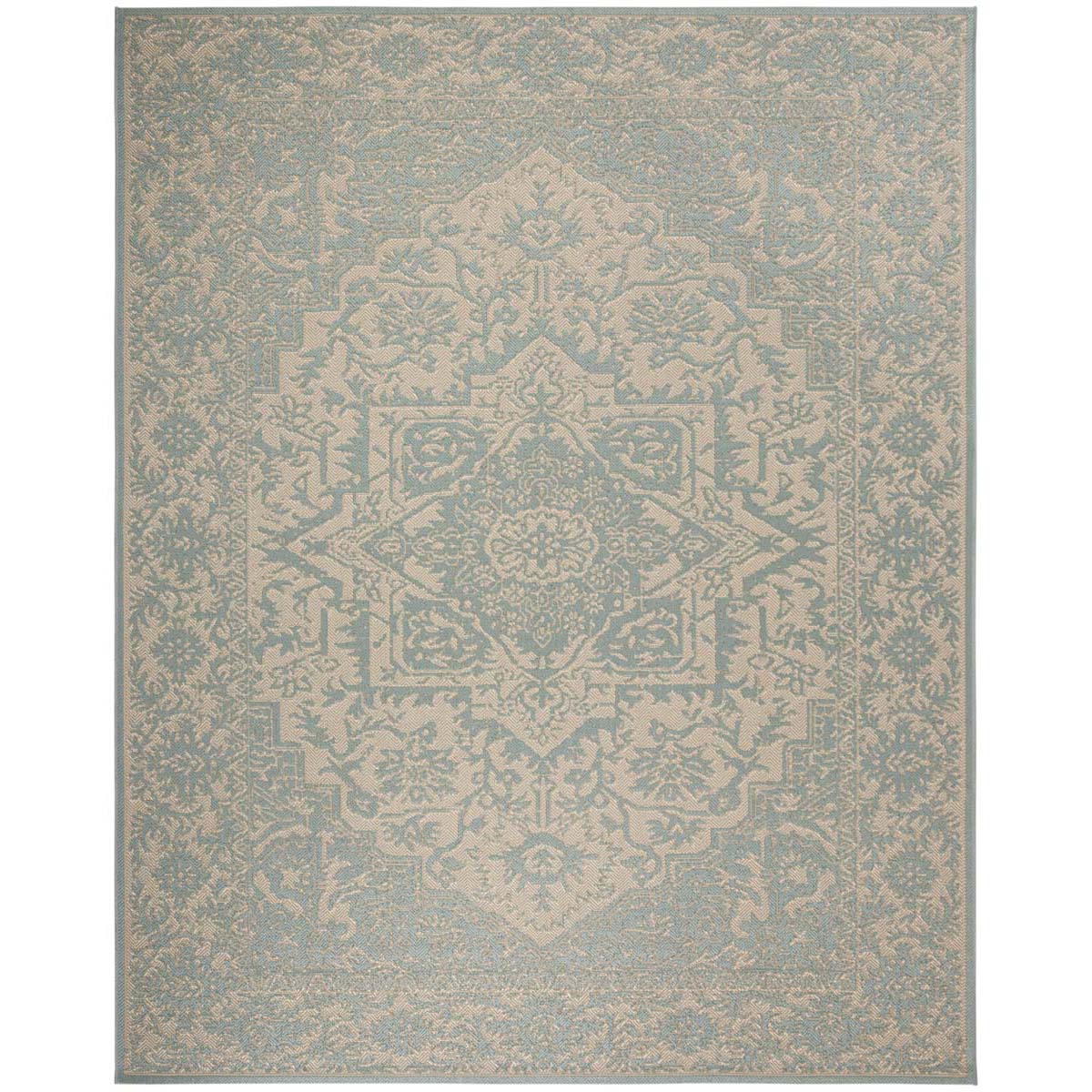 Safavieh Linden 100 139 Rug, LND139 - Cream / Aqua