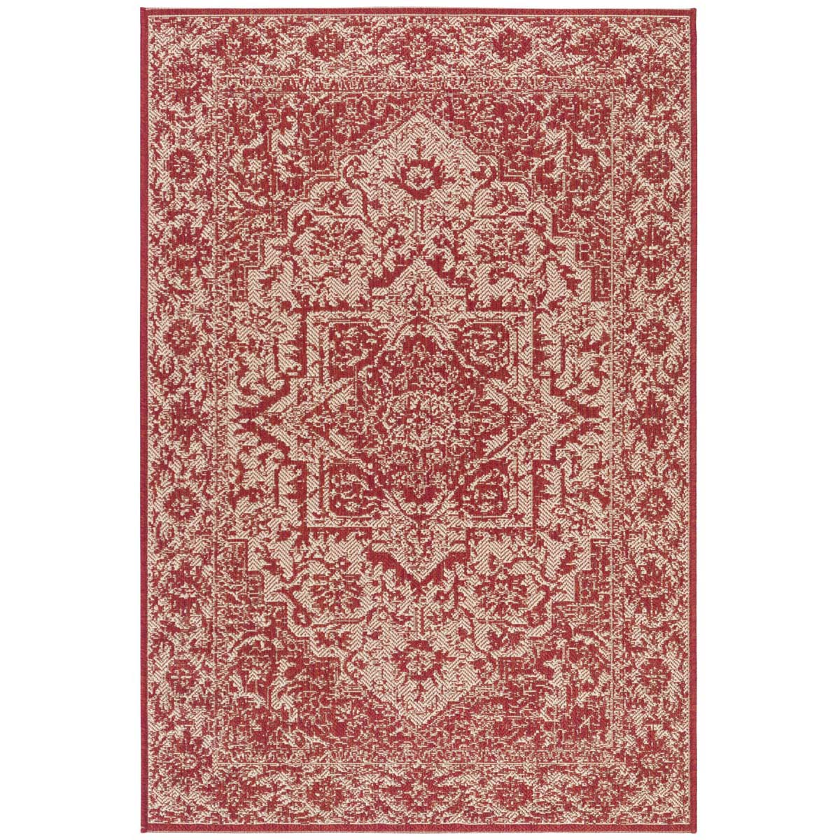 Safavieh Linden 100 139 Rug, LND139 - Red / Creme