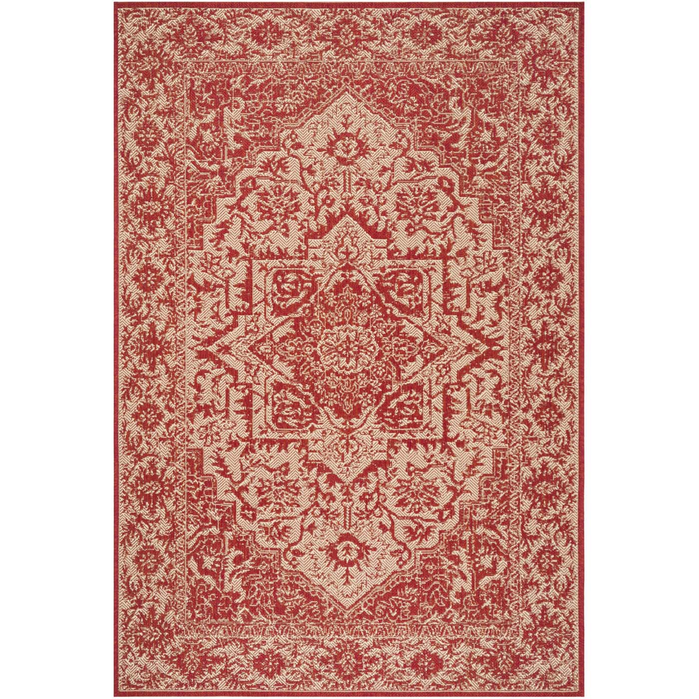 Safavieh Linden 139 Rug, LND139 - Red / Creme