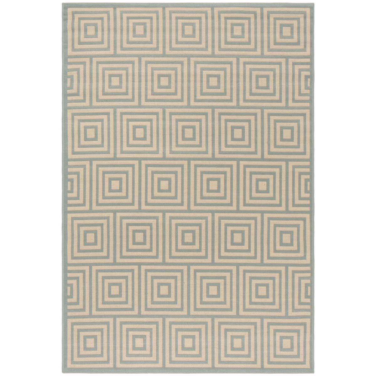 Safavieh Linden 100 173 Rug, LND173 - Cream / Aqua