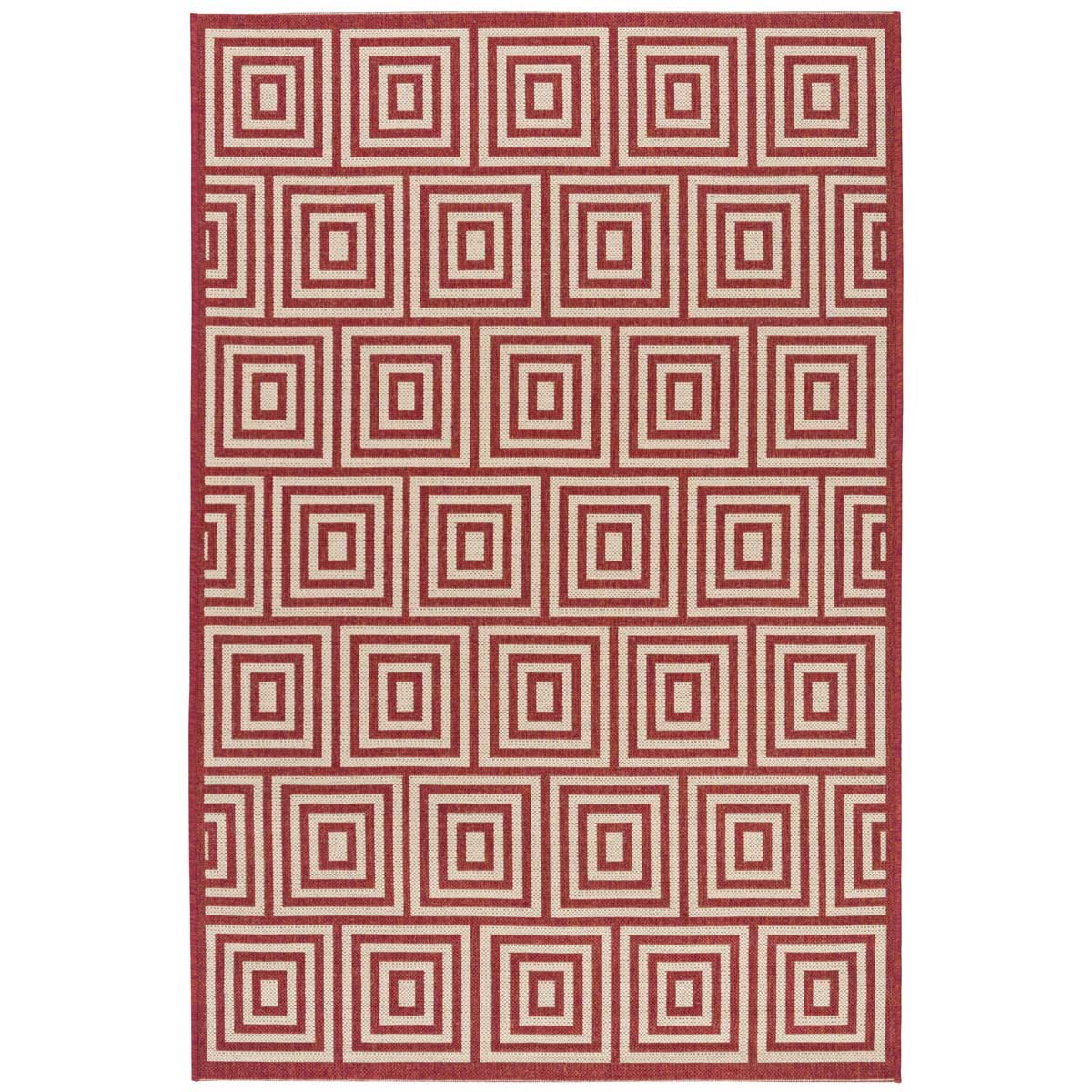 Safavieh Linden 100 173 Rug, LND173 - Red / Creme