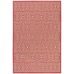 Safavieh Linden 100 173 Rug, LND173 - Red / Creme