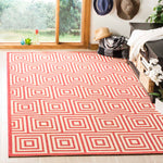 Safavieh Linden 100 173 Rug, LND173 - Red / Creme