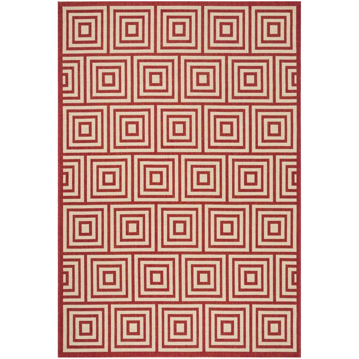 Safavieh Linden 100 173 Rug, LND173 - Red / Creme