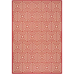 Safavieh Linden 100 173 Rug, LND173 - Red / Creme