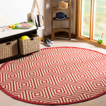 Safavieh Linden 100 173 Rug, LND173 - Red / Creme