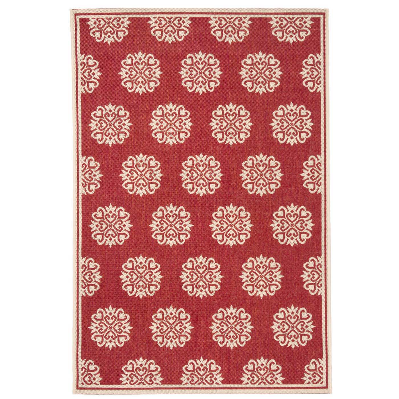 Safavieh Linden 181 Rug, LND181 - Red / Creme