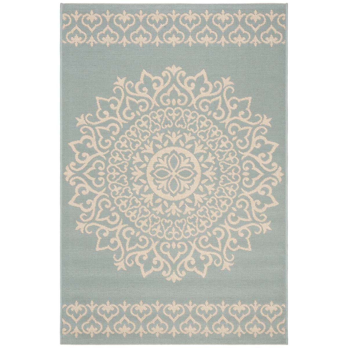 Safavieh Linden 100 183 Rug, LND183 - Cream / Aqua