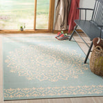 Safavieh Linden 100 183 Rug, LND183 - Cream / Aqua