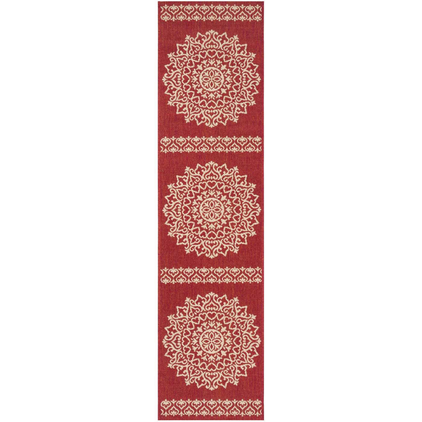 Safavieh Linden 183 Rug, LND183 - Red / Creme