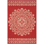 Safavieh Linden 100 183 Rug, LND183 - Red / Creme