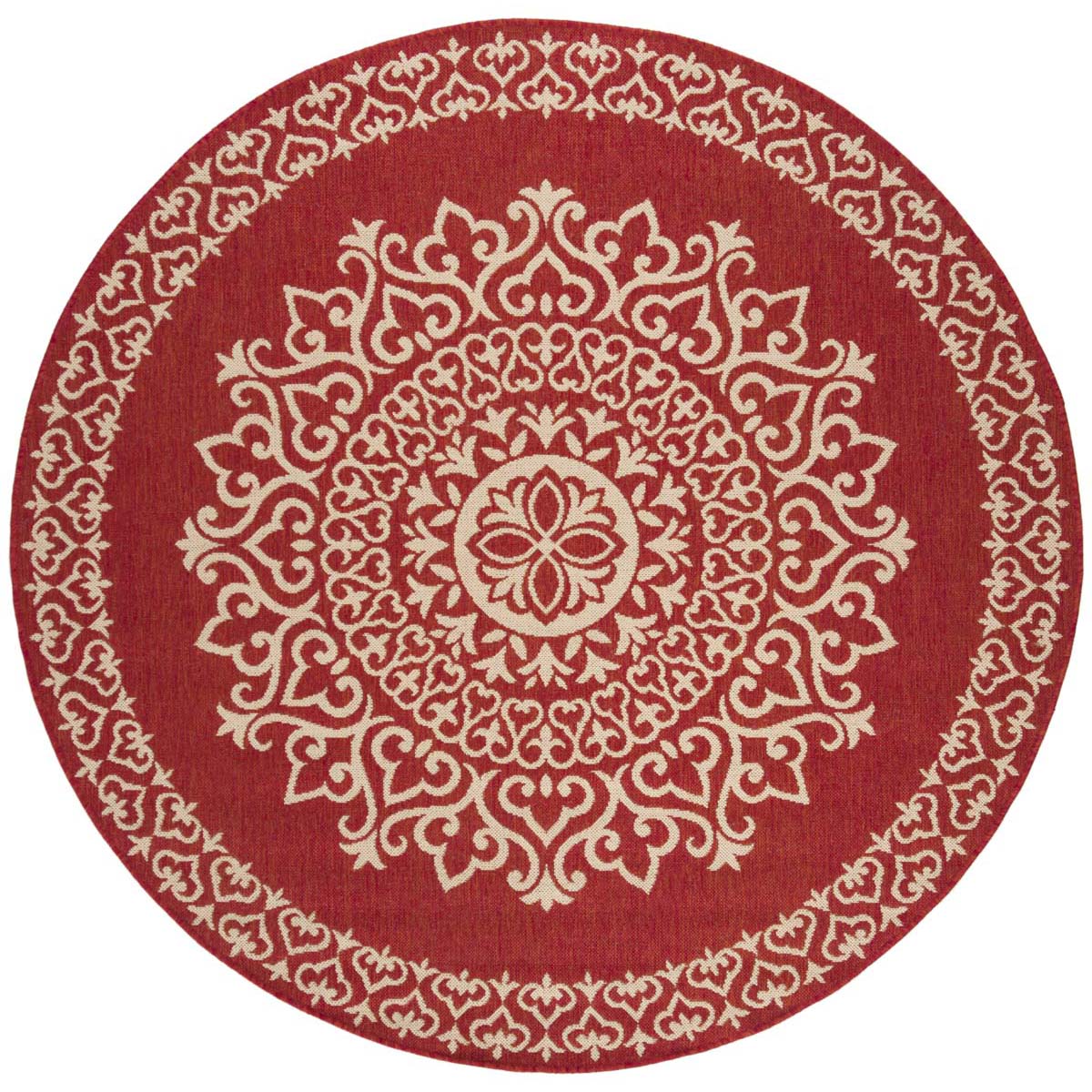 Safavieh Linden 100 183 Rug, LND183 - Red / Creme