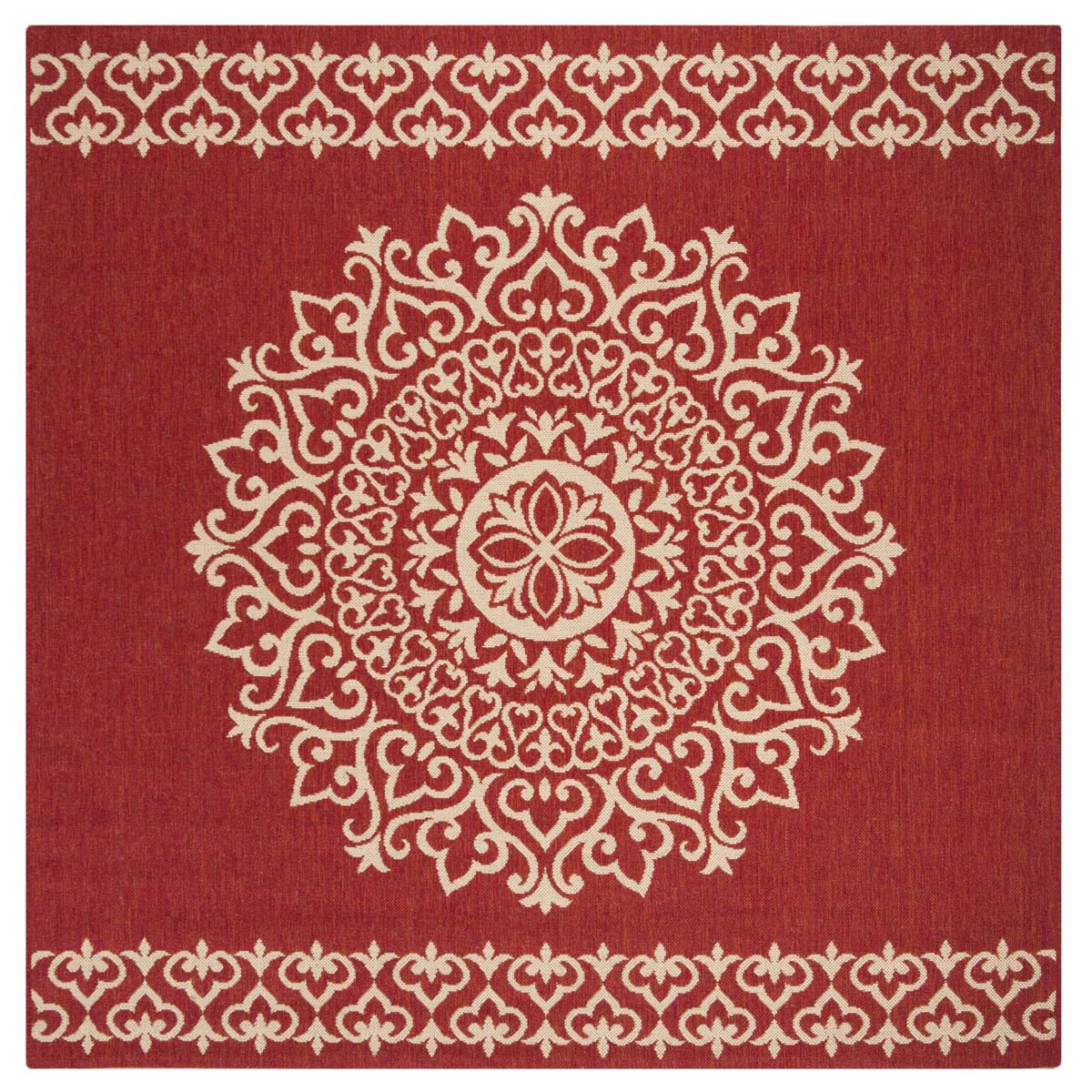 Safavieh Linden 100 183 Rug, LND183 - Red / Creme