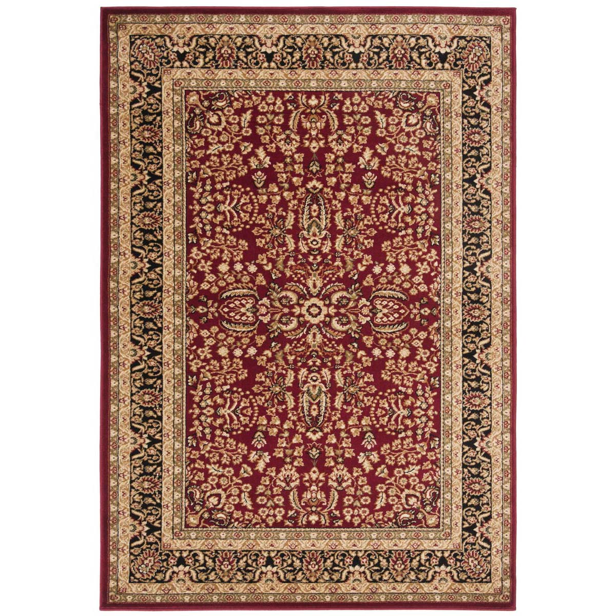 Safavieh Lyndhurst 214 Rug, LNH214 - Red / Black