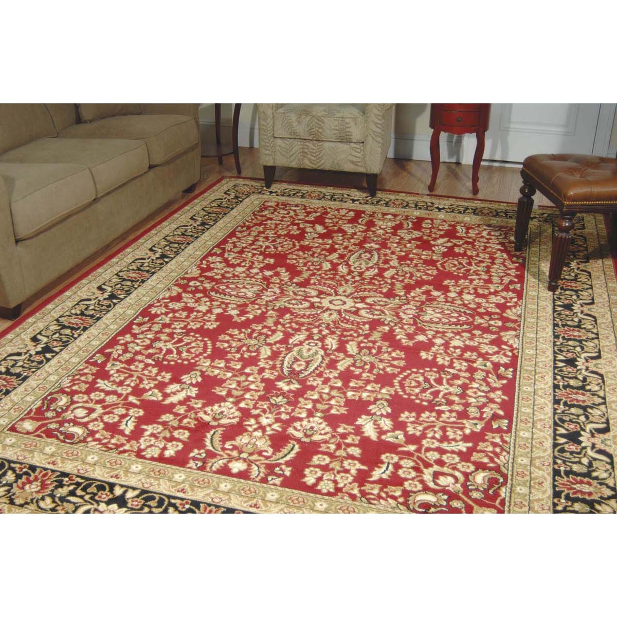 Safavieh Lyndhurst 214 Rug, LNH214 - Red / Black
