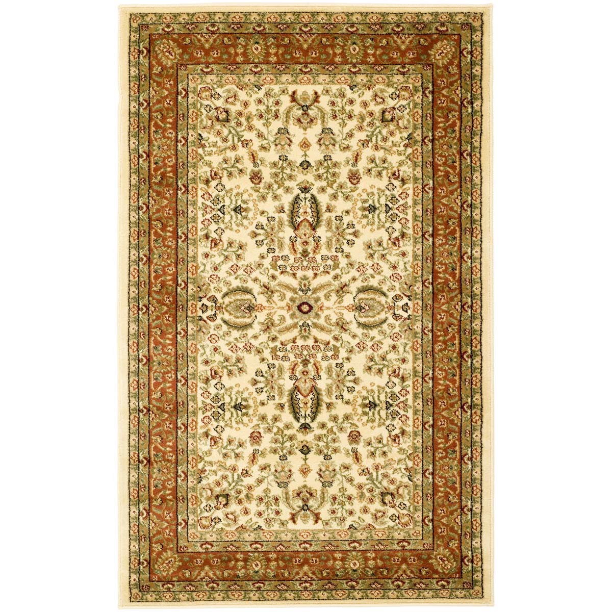Safavieh Lyndhurst 214 Rug, LNH214 - Ivory / Rust
