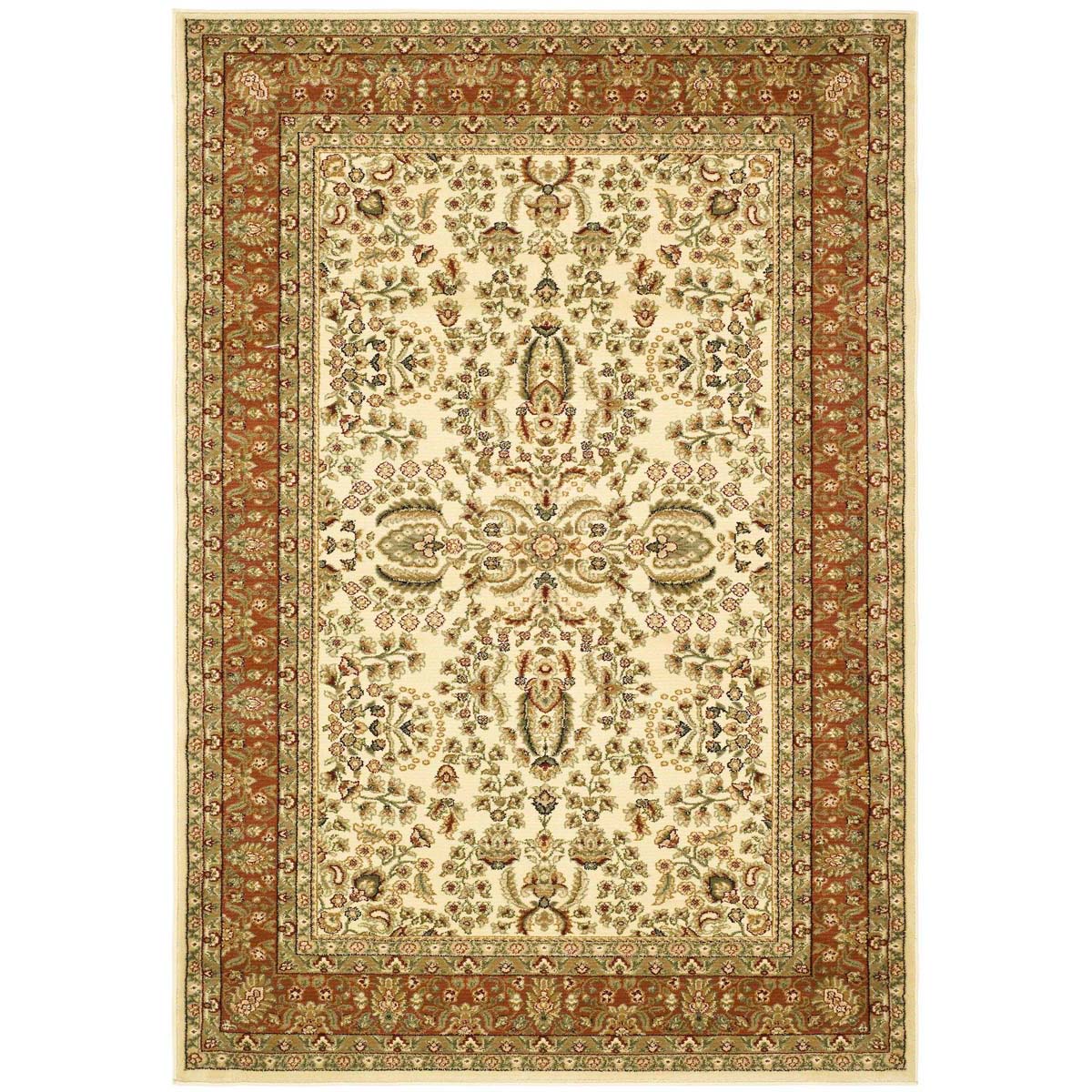 Safavieh Lyndhurst 214 Rug, LNH214 - Ivory / Rust