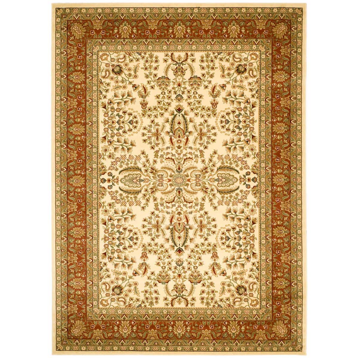 Safavieh Lyndhurst 214 Rug, LNH214 - Ivory / Rust