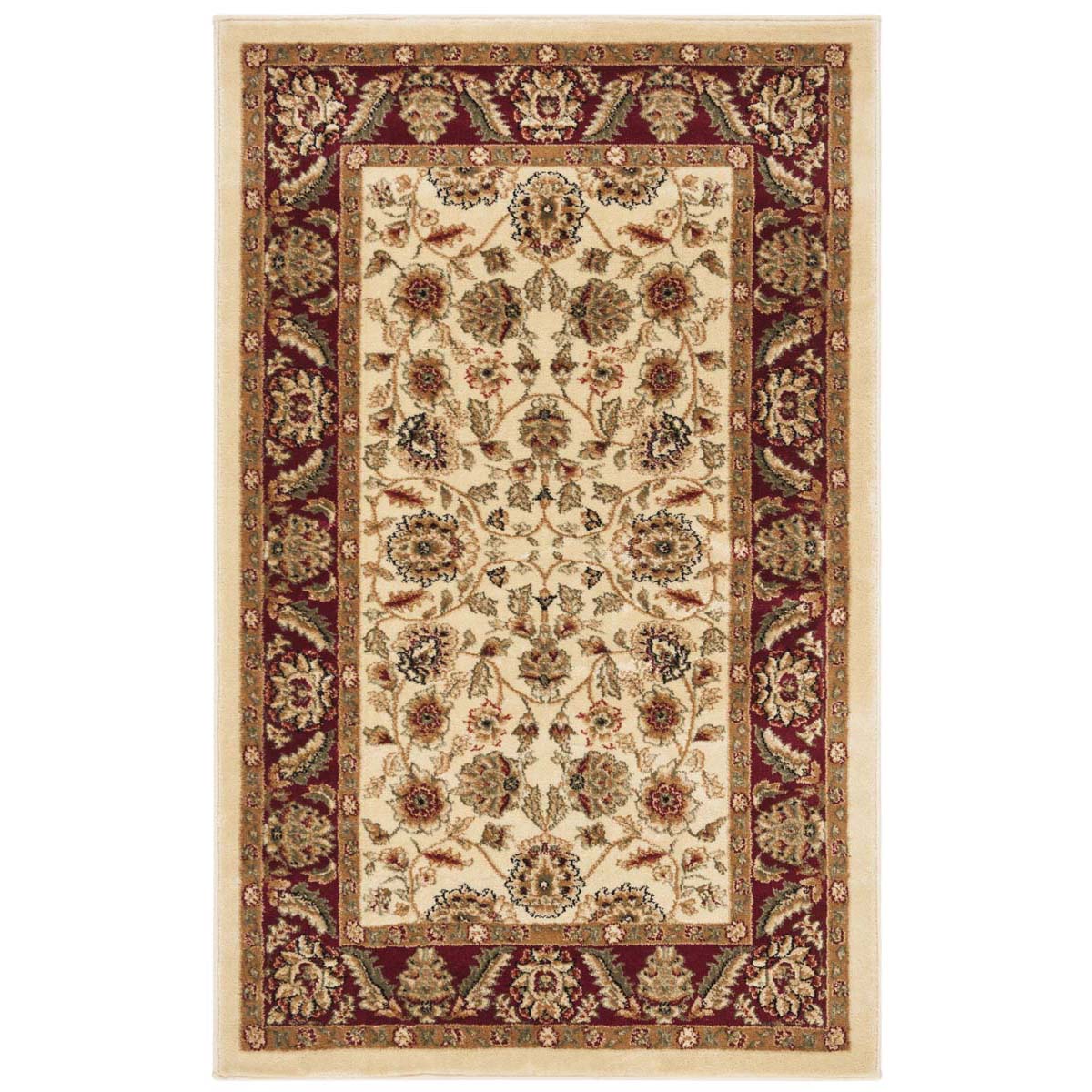Safavieh Lyndhurst 215 Rug, LNH215 - Ivory / Red