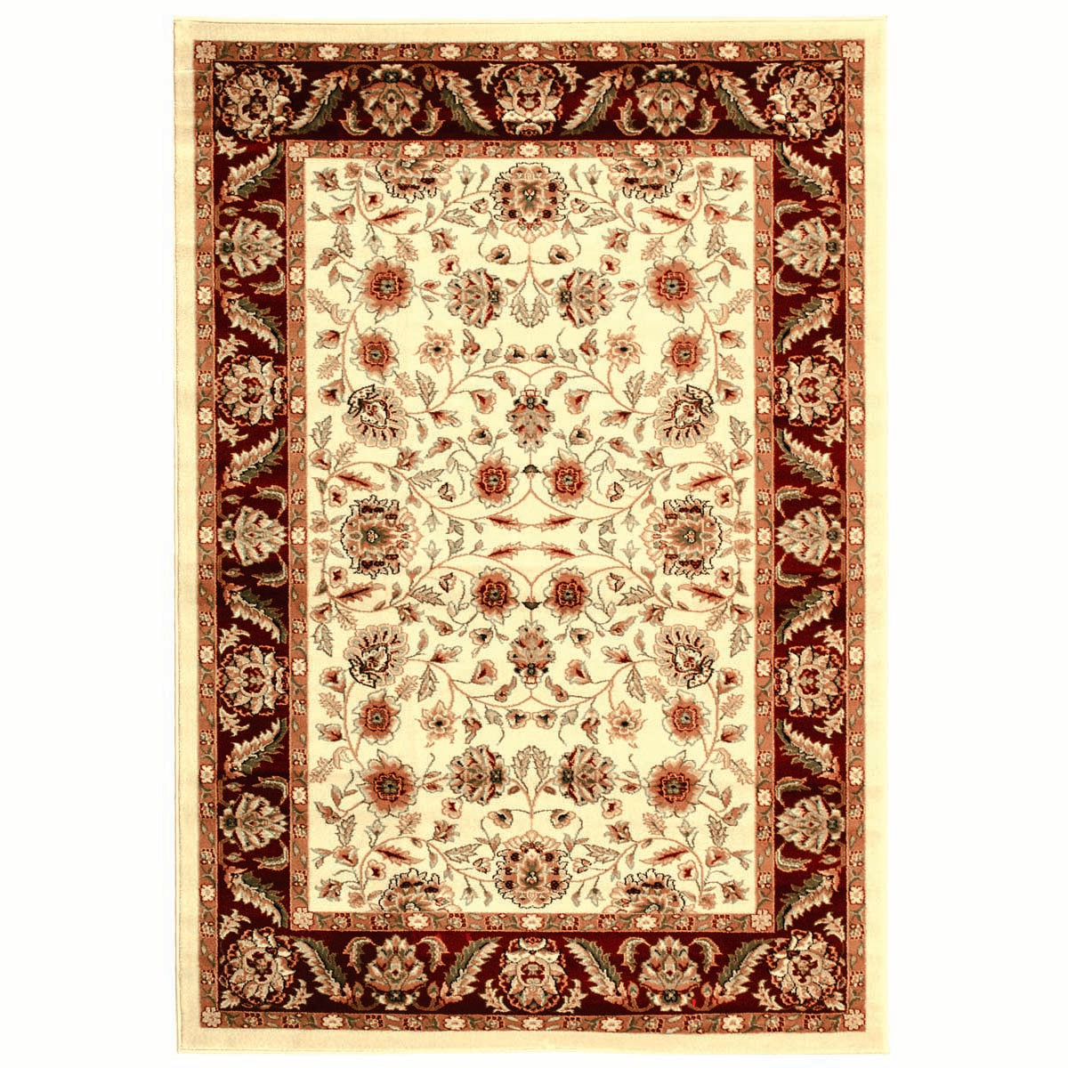 Safavieh Lyndhurst 215 Rug, LNH215 - Ivory / Red