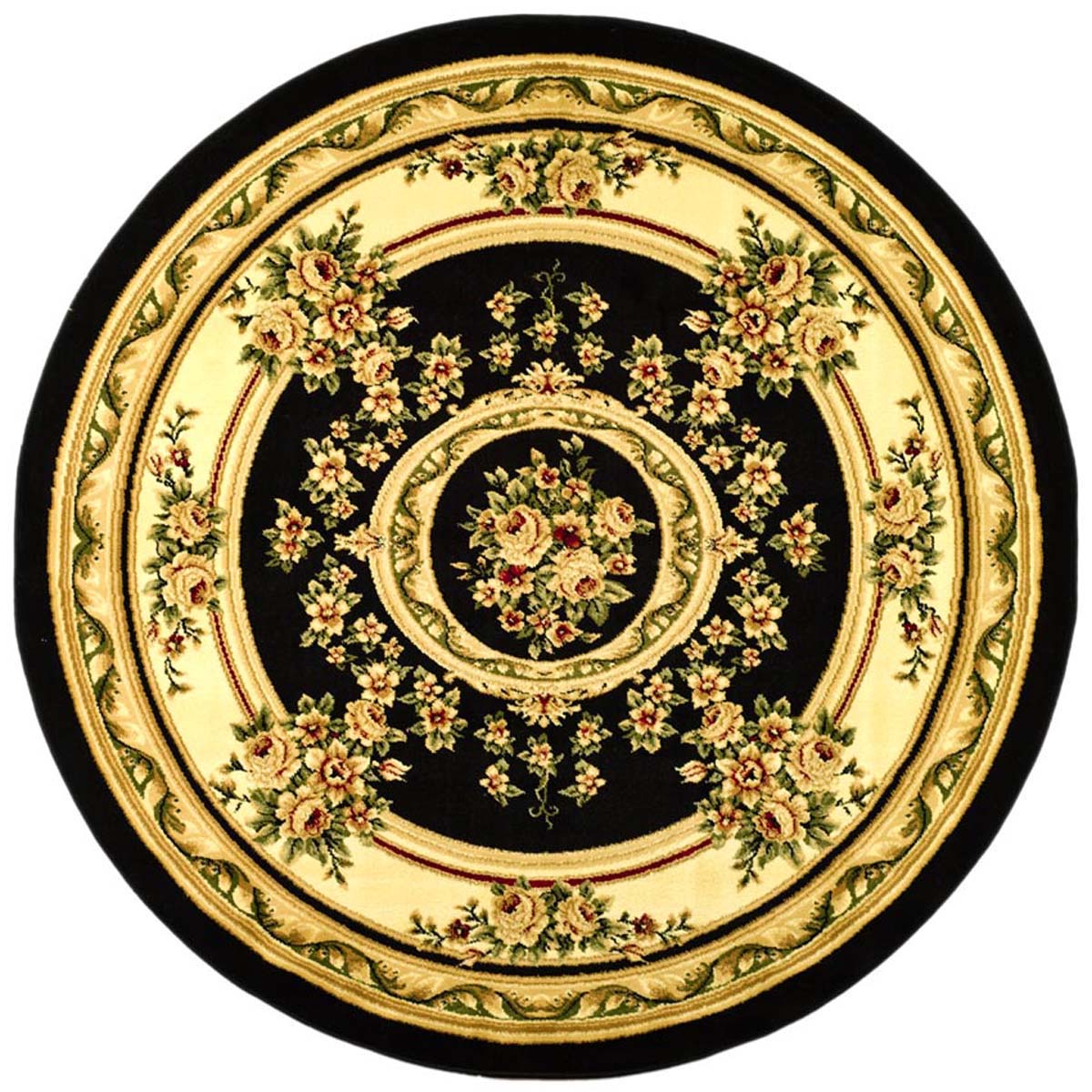 Safavieh Lyndhurst 218 Rug, LNH218 - Black / Ivory