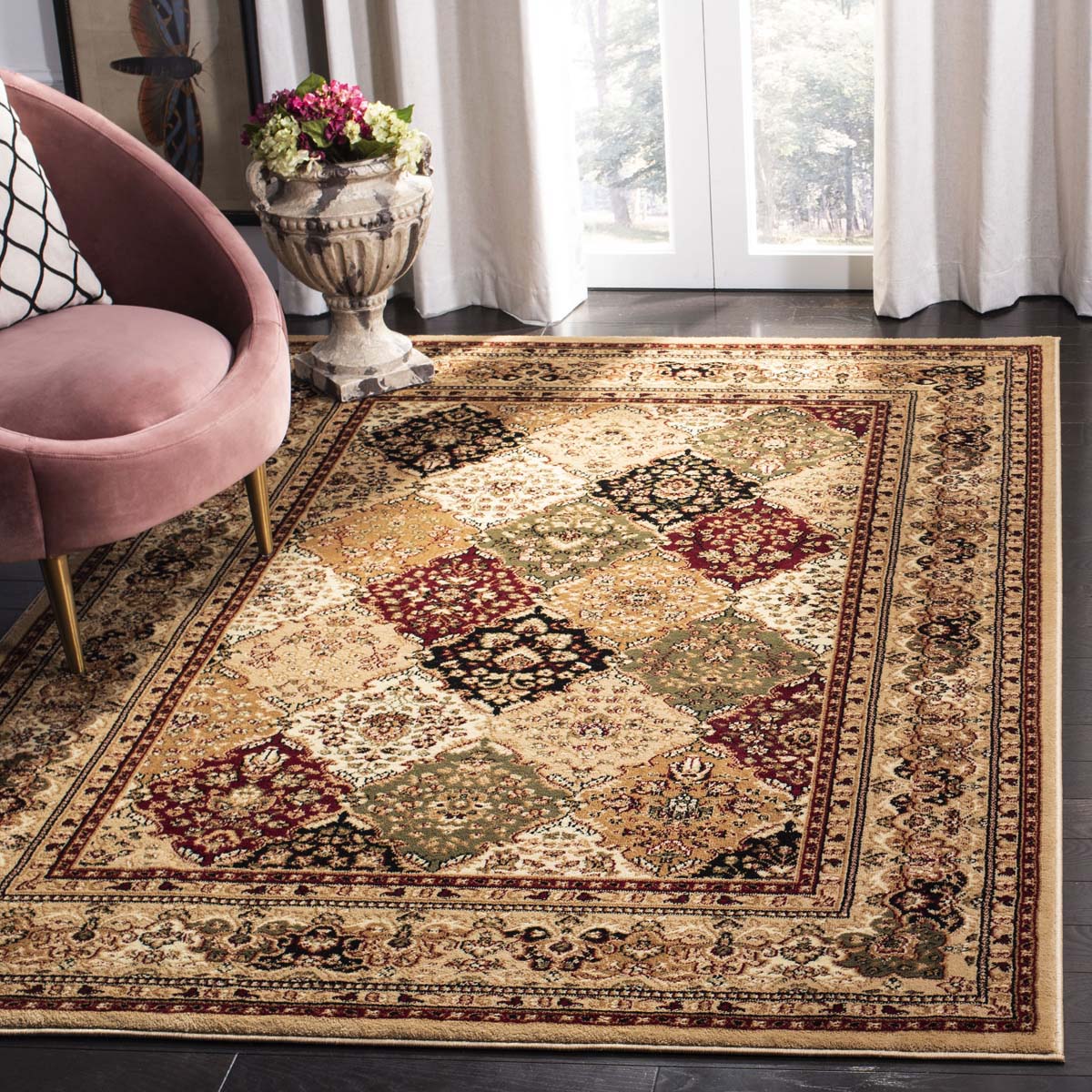 Safavieh Lyndhurst 221 Rug, LNH221 - Multi / Beige