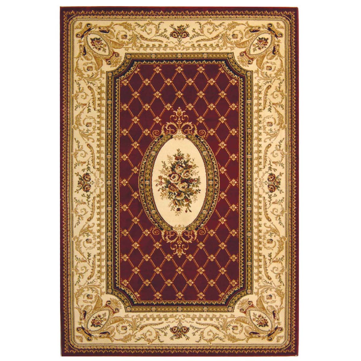 Safavieh Lyndhurst 223 Rug, LNH223 - Red / Ivory
