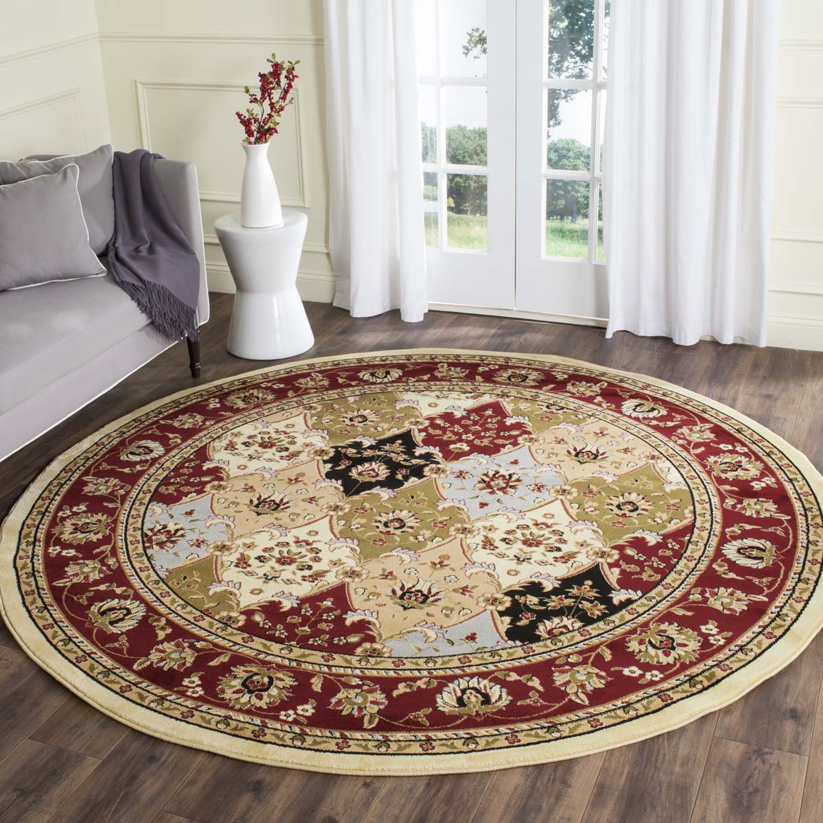 Safavieh Lyndhurst 320 Rug, LNH320 - Multi / Red