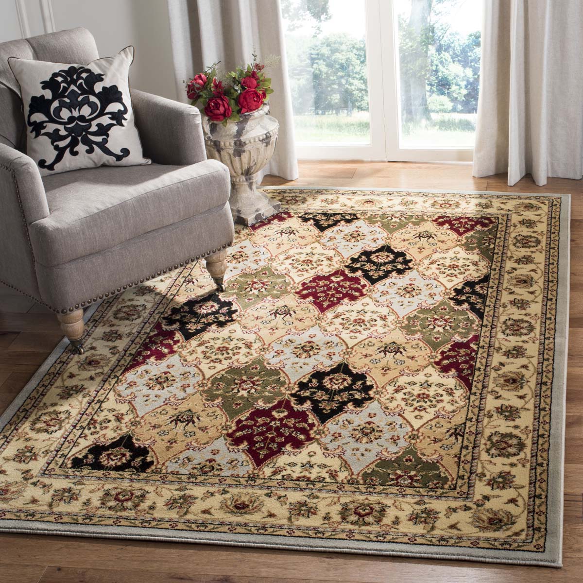 Safavieh Lyndhurst 320 Rug, LNH320 - Grey / Multi