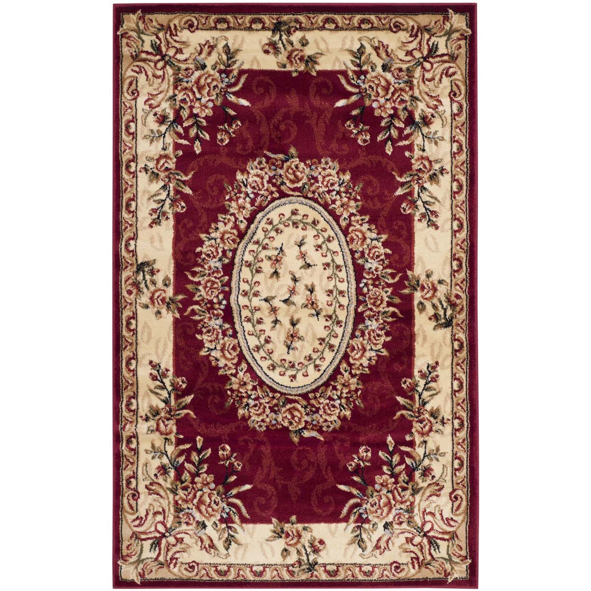 Safavieh Lyndhurst 328 Rug, LNH328 - Red / Ivory
