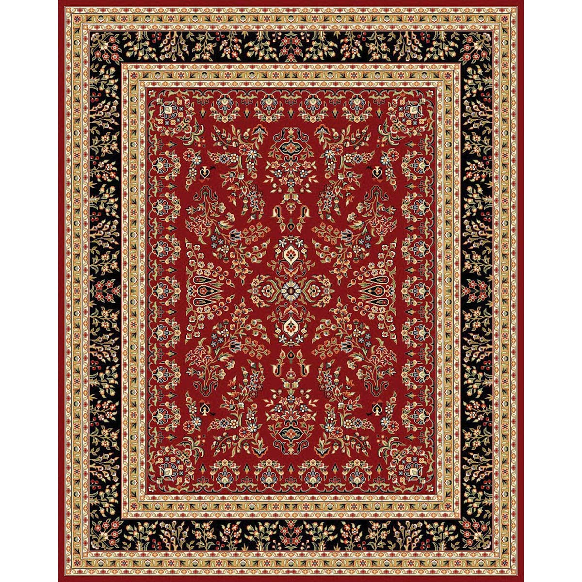 Safavieh Lyndhurst 331 Rug, LNH331 - Red / Black