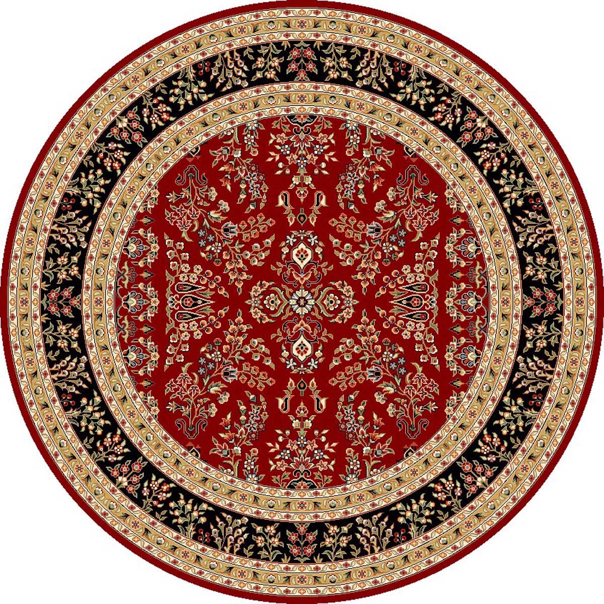 Safavieh Lyndhurst 331 Rug, LNH331 - Red / Black