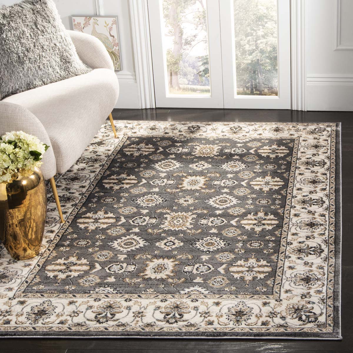 Safavieh Lyndhurst 332 Rug, LNH332 - Grey / Cream