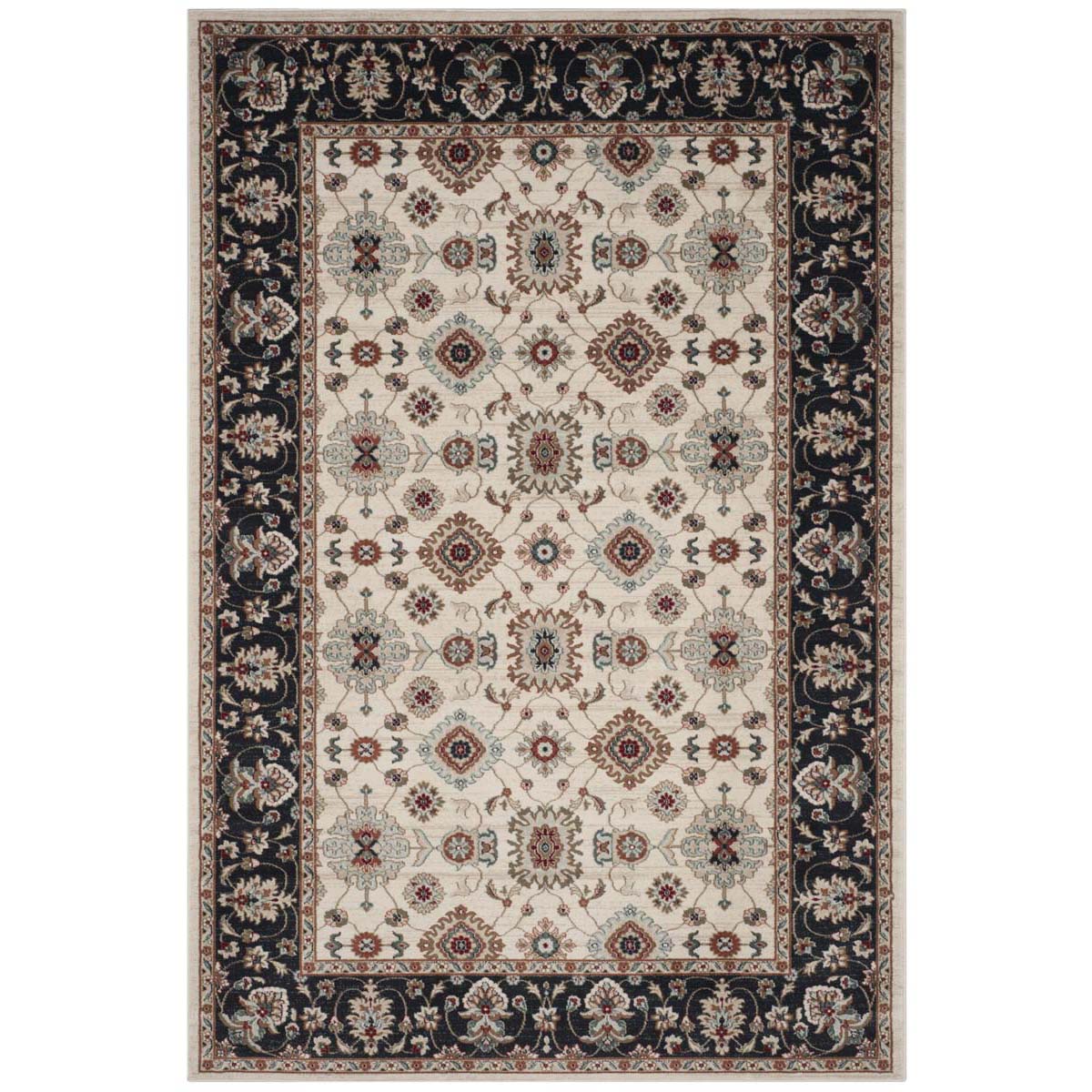 Safavieh Lyndhurst 332 Rug, LNH332 - Cream / Navy