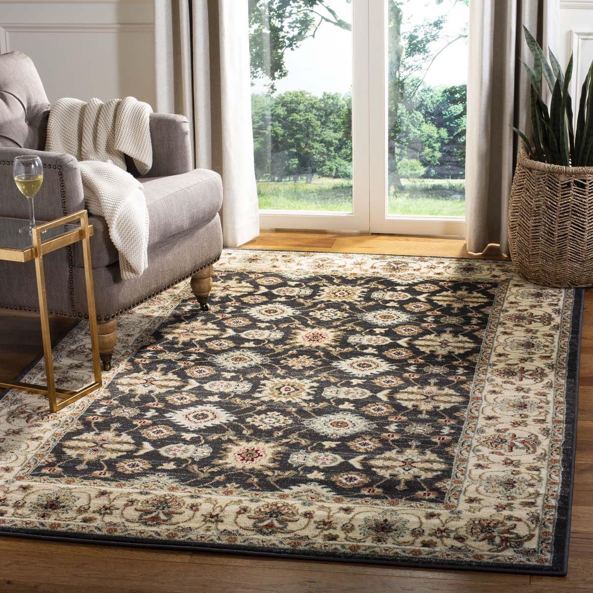 Safavieh Lyndhurst 332 Rug, LNH332 - Navy / Creme