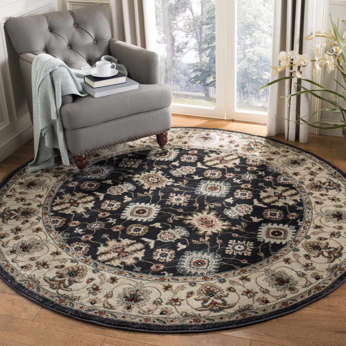 Safavieh Lyndhurst 332 Rug, LNH332 - Navy / Creme