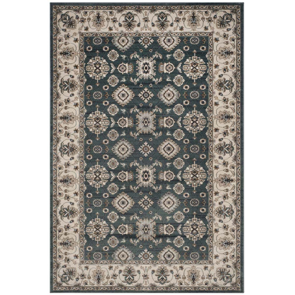 Safavieh Lyndhurst 332 Rug, LNH332 - Teal / Cream