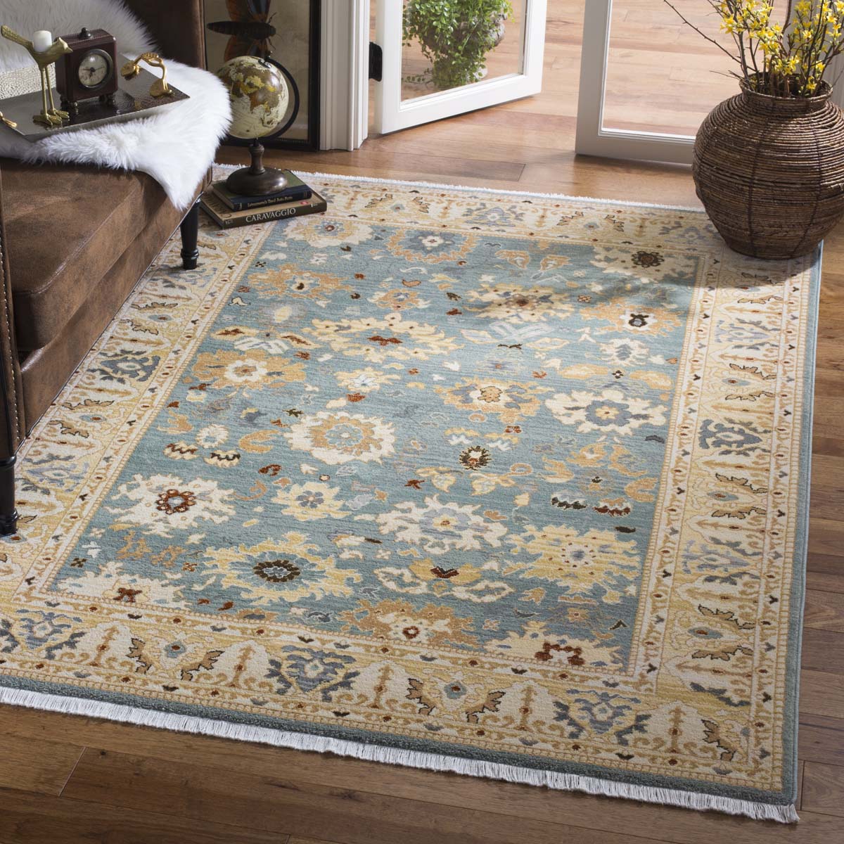 Lauren Ralph Lauren Marie Rug, LRL1213 - LIGHT GREY / BEIGE
