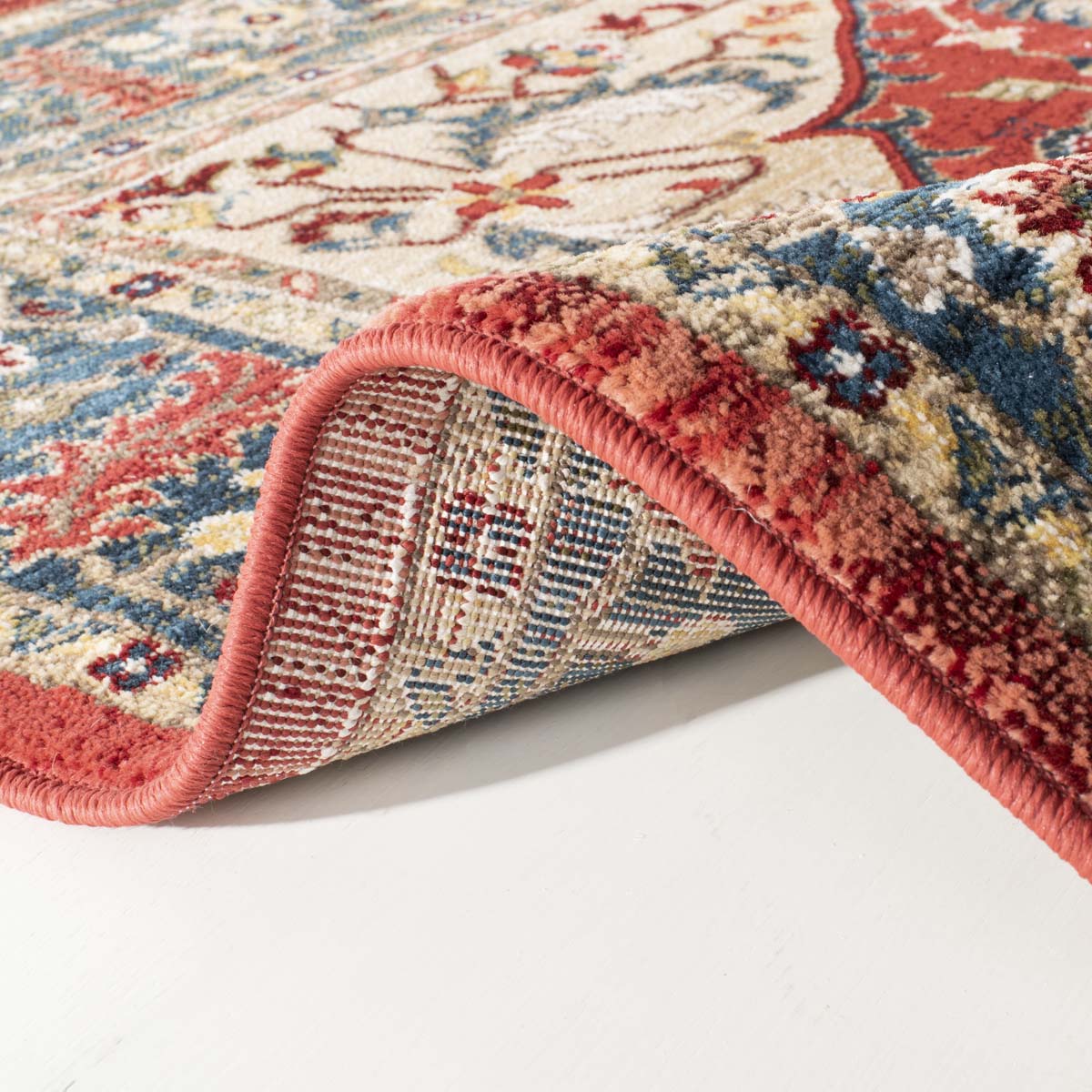 Lauren Ralph Lauren Chloe Rug, LRL1221 - RED / NAVY