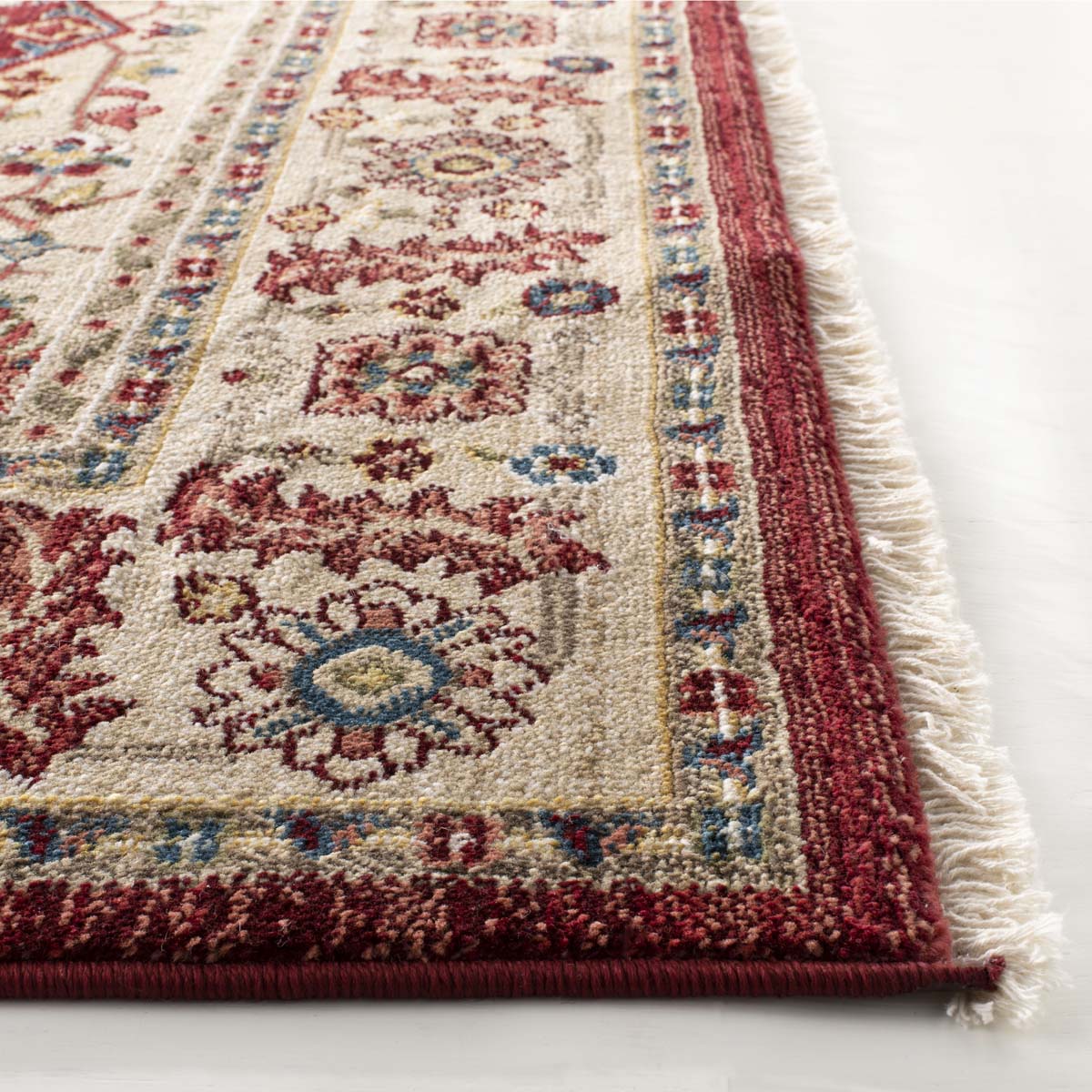 Lauren Ralph Lauren Chloe Rug, LRL1221 - BEIGE / RED