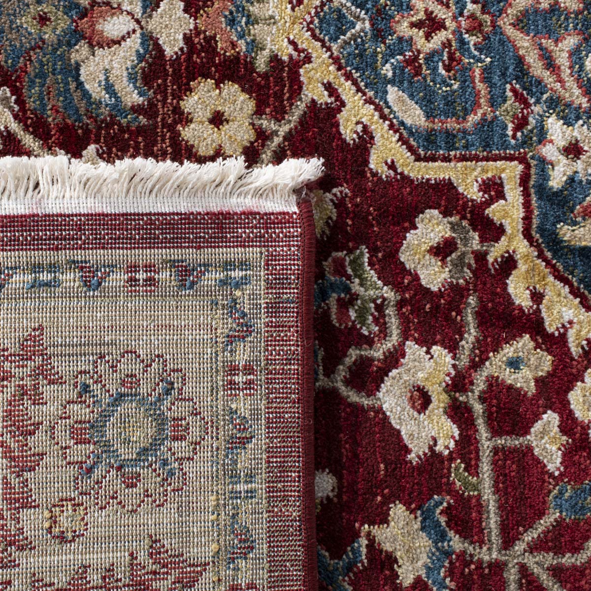 Lauren Ralph Lauren Chloe Rug, LRL1221 - BEIGE / RED