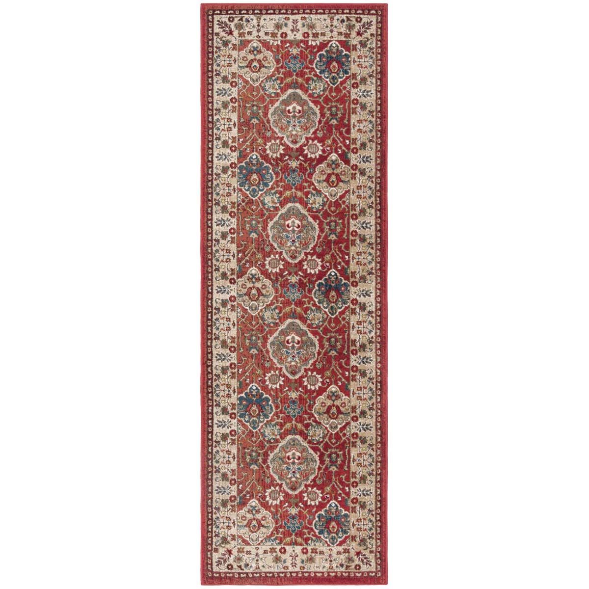 Lauren Ralph Lauren Ariel Rug, LRL1255 - RED / BEIGE