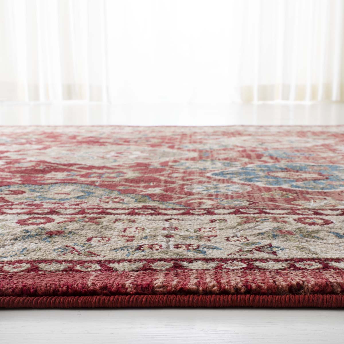 Lauren Ralph Lauren Ariel Rug, LRL1255 - RED / BEIGE