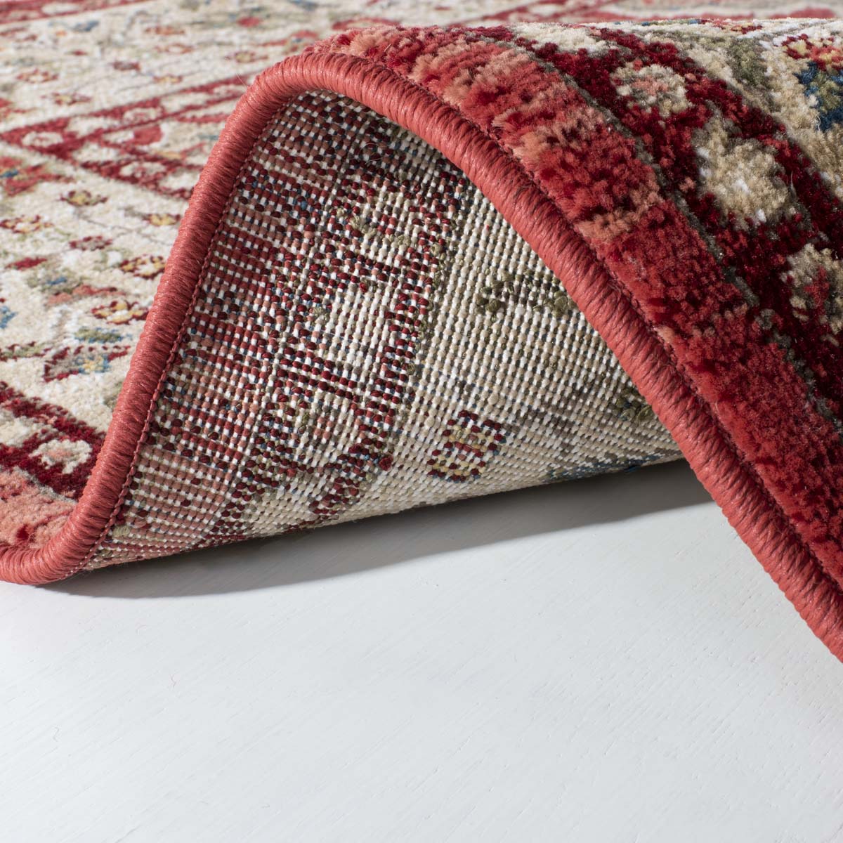 Lauren Ralph Lauren Ariel Rug, LRL1255 - RED / BEIGE