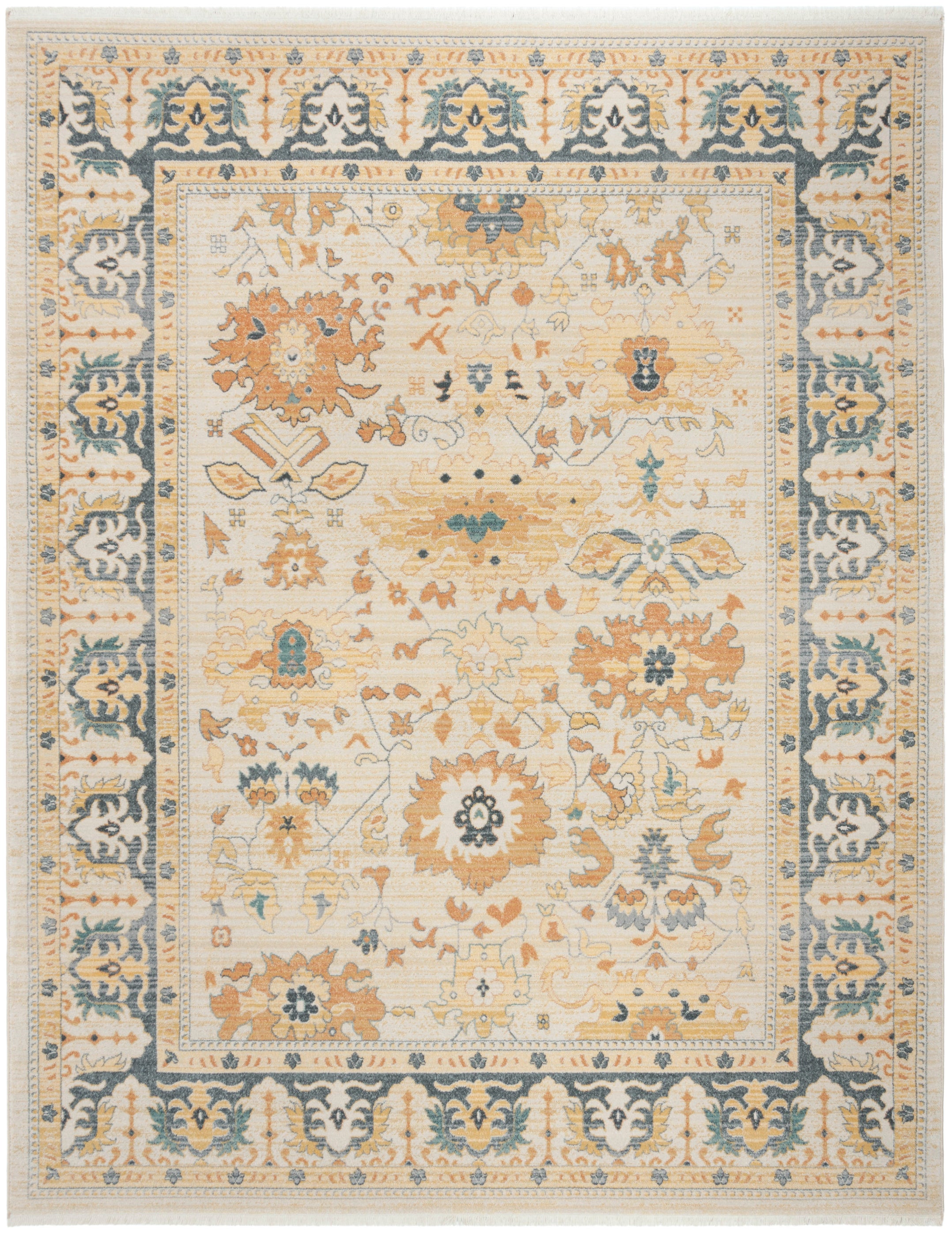 Lauren Ralph Lauren Claire Rug, LRL1282 - BEIGE / LIGHT GREY