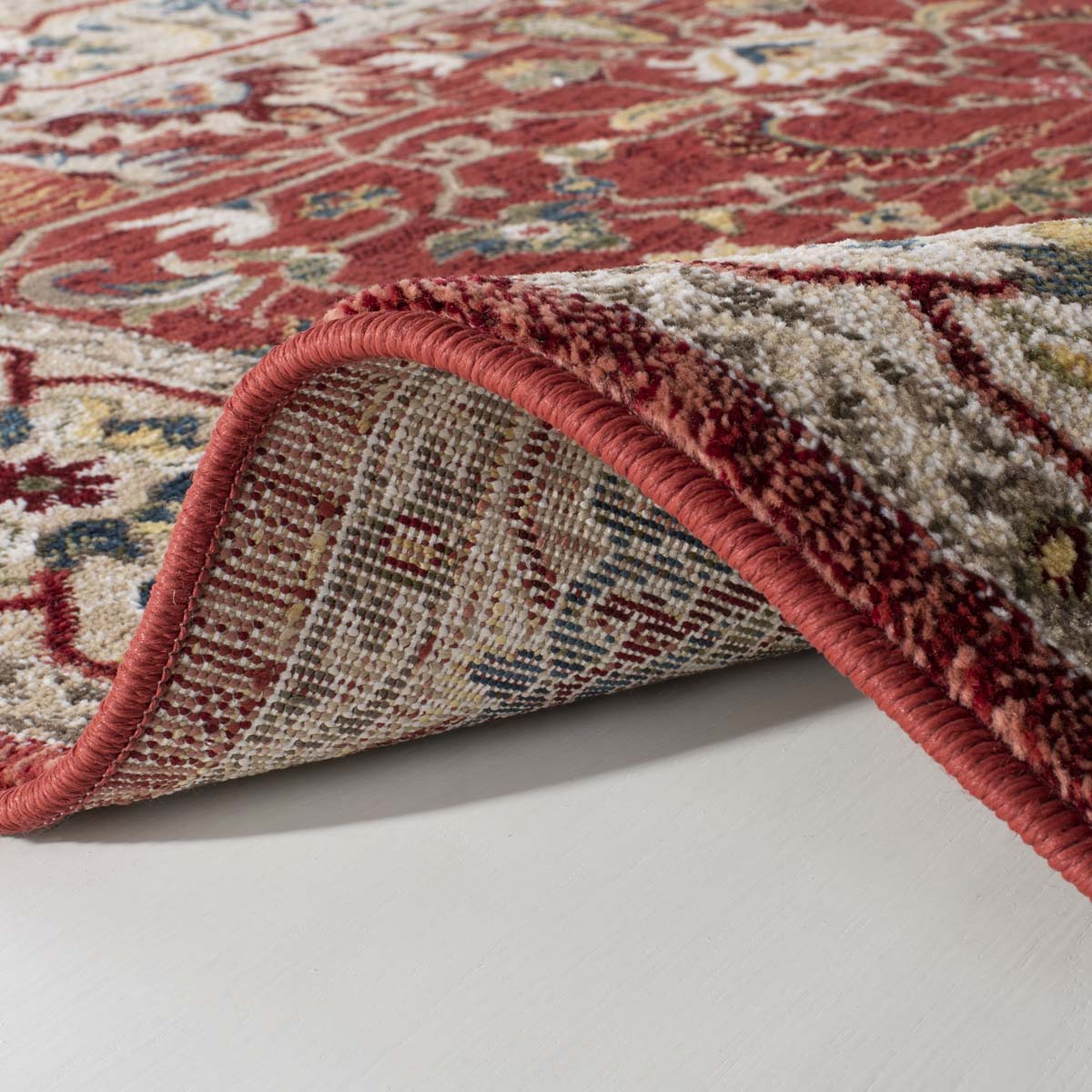 Lauren Ralph Lauren Ines Rug, LRL1293 - RED / BEIGE