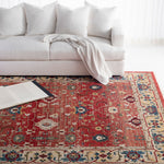 Lauren Ralph Lauren Ines Rug, LRL1293 - RED / BEIGE